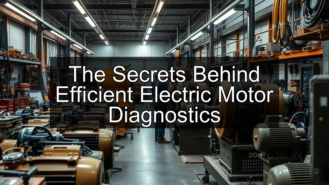 catastrophic failures electric motor repair services machine motor maintenance services traction motors